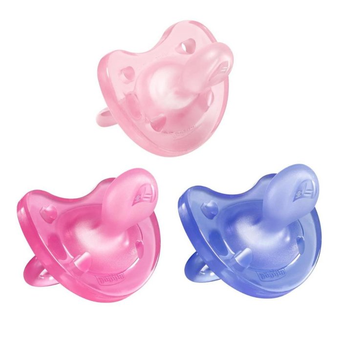 Chicco Gommotto Physio Soft Rosa Silicone 0-6M