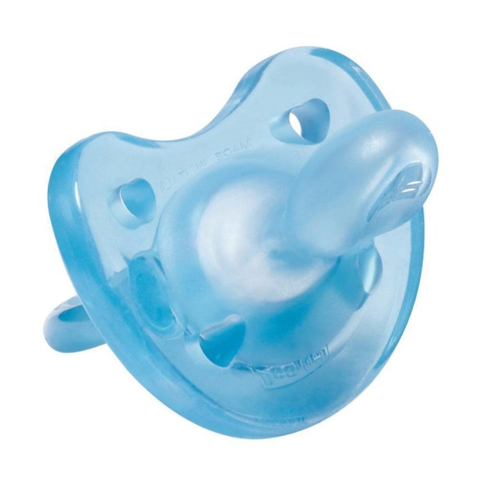 Chicco Gommotto Physio Soft In Silicone Azzurro 6 12 Mesi