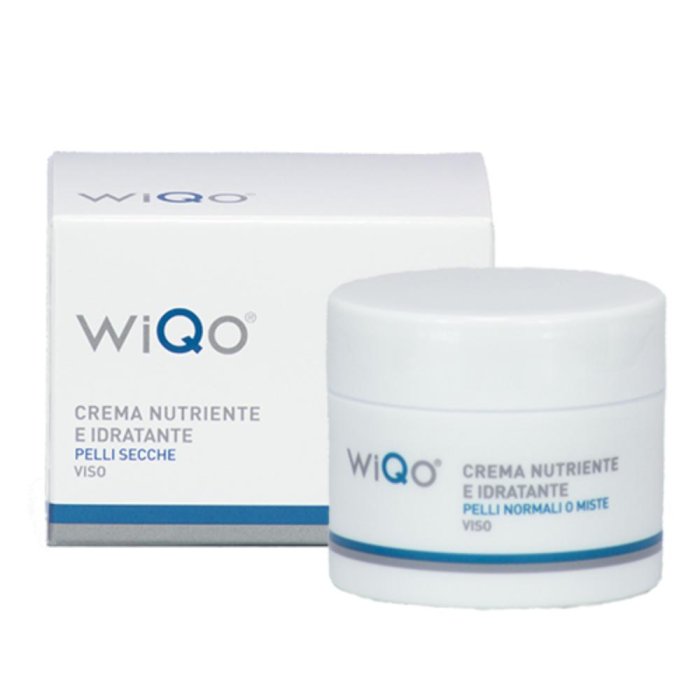 WiQo crema nutriente idratante pelli normali e miste - trattamento viso antiage