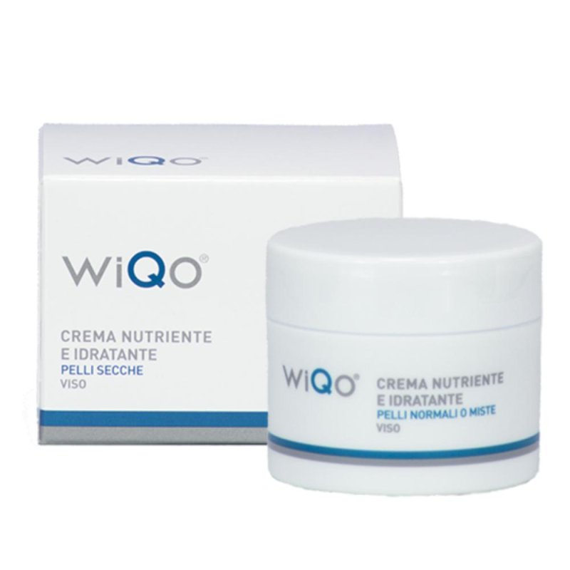 WiQo crema nutriente idratante pelli normali e miste - trattamento viso antiage
