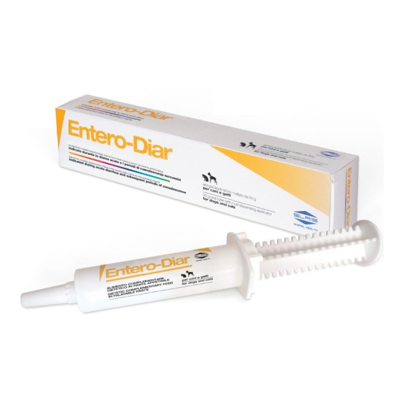 Entero Diar 30 g pasta orale per cani e gatti integratore per diarrea acuta e benessere intestinale