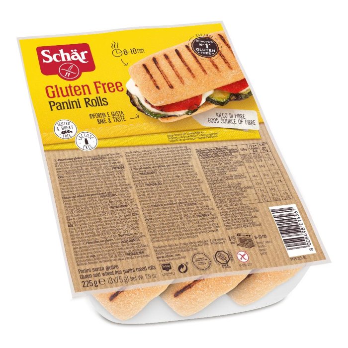 Schar Panini Rolls Senza Glutine 3x75 Grammi