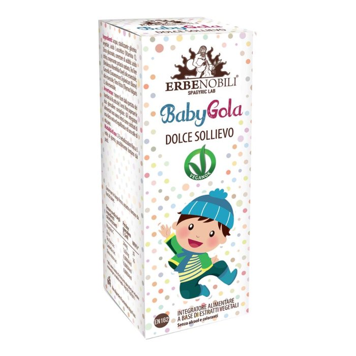 Erbenobili Babygola 15 ml Integratore Naturale per Bambini per il Benessere della Gola e delle Prime Vie Respiratorie