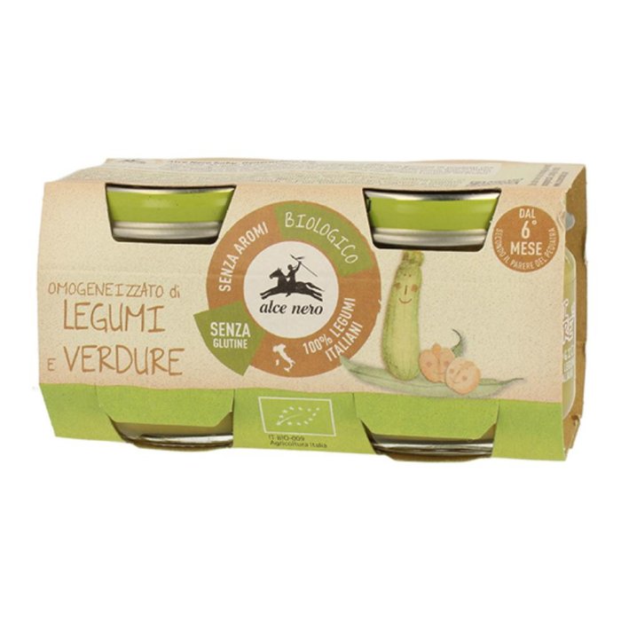 ALCE OMO Legumi/Verd.Bio 2x80g
