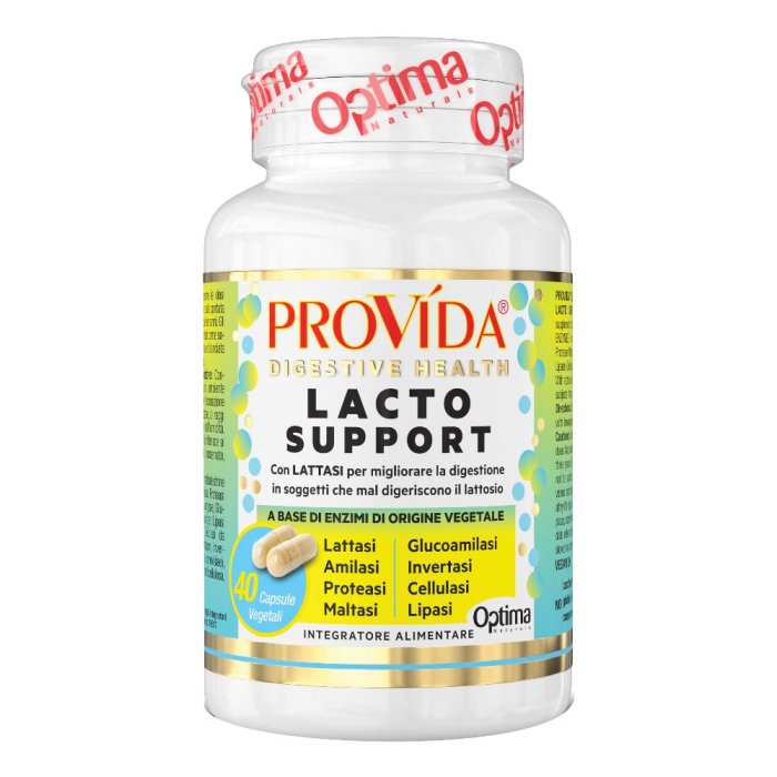 Optima Naturals Provida - Lacto Support Enzimi Digestione Lattosio 40 Capsule