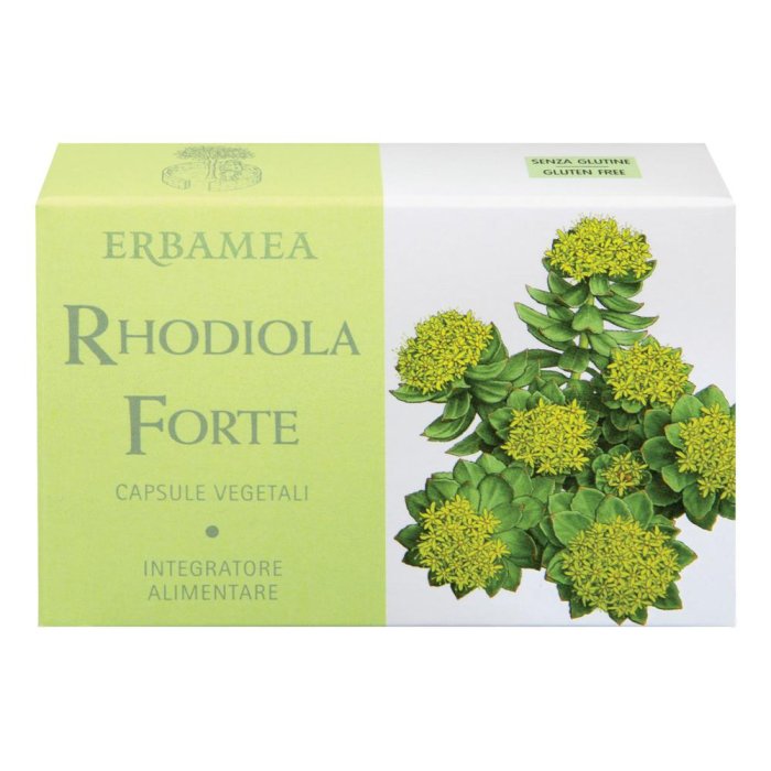 Rhodiola Forte 24 Capsule Integratore Naturale Antistress con Rhodiola antarctique per Energia e Benessere Plus
