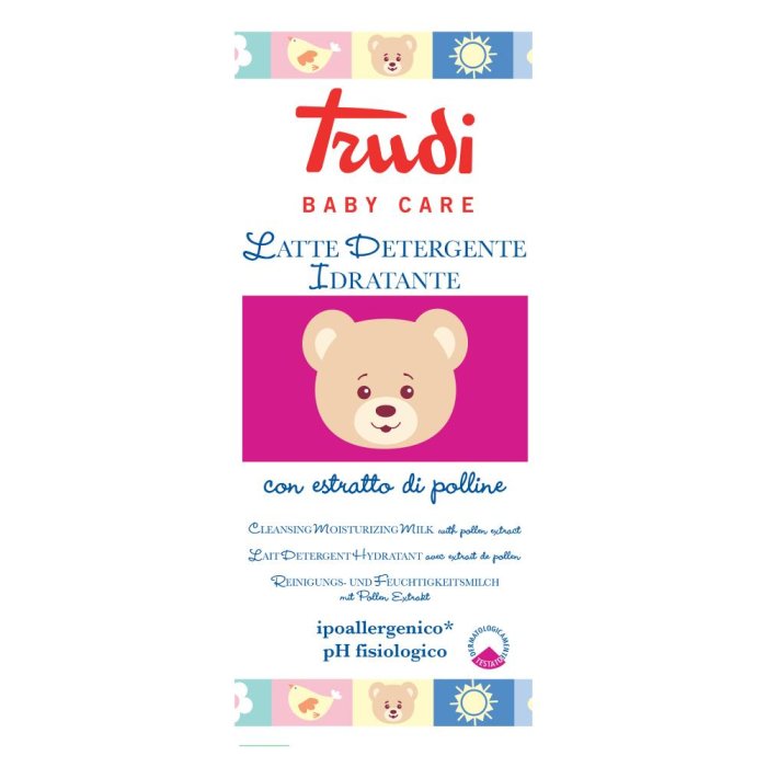 Trudi Baby Care Cura e Igiene del Bambino Latte Detergente Idratante Delicato 250 ml