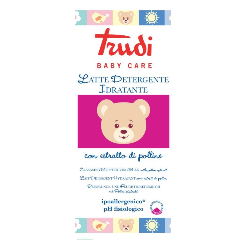 Trudi Baby Care Cura e Igiene del Bambino Latte Detergente Idratante Delicato 250 ml