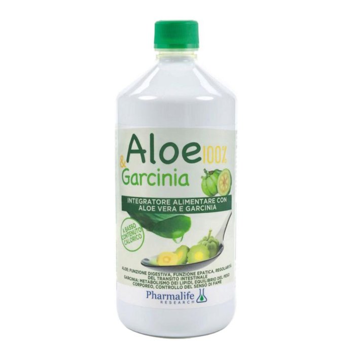 Aloe e Garcinia Integratore Drenante e Dimagrante 1 Litro – Bevanda Depurativa Naturale con Succo di Aloe Vera e Garcinia Cambogia