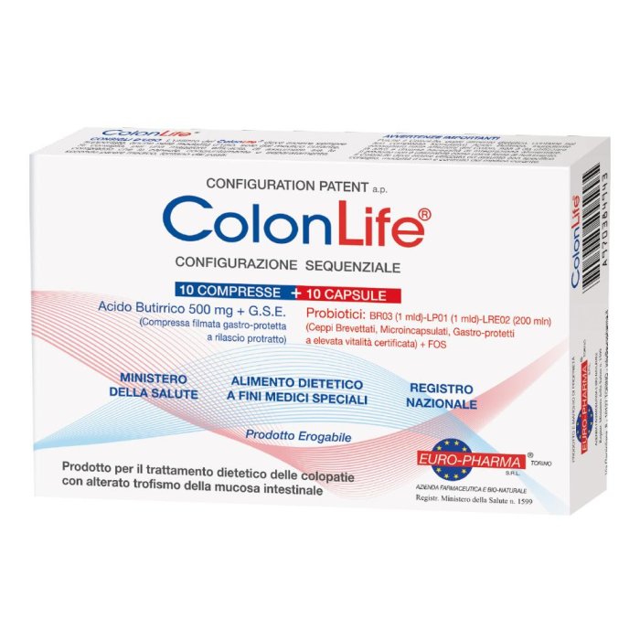 Euro-pharma Colonlife 10 Compresse + 10 Capsule