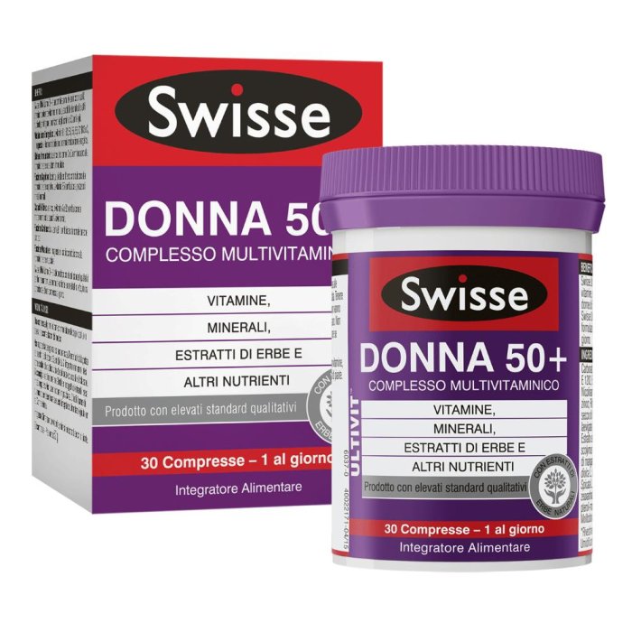Swisse - Donna 50+ - Multivitaminico Integratore Alimentare 30 Compresse