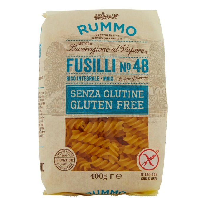 Rummo Fusilli N48 Di Riso Integrale E Mais 400 G