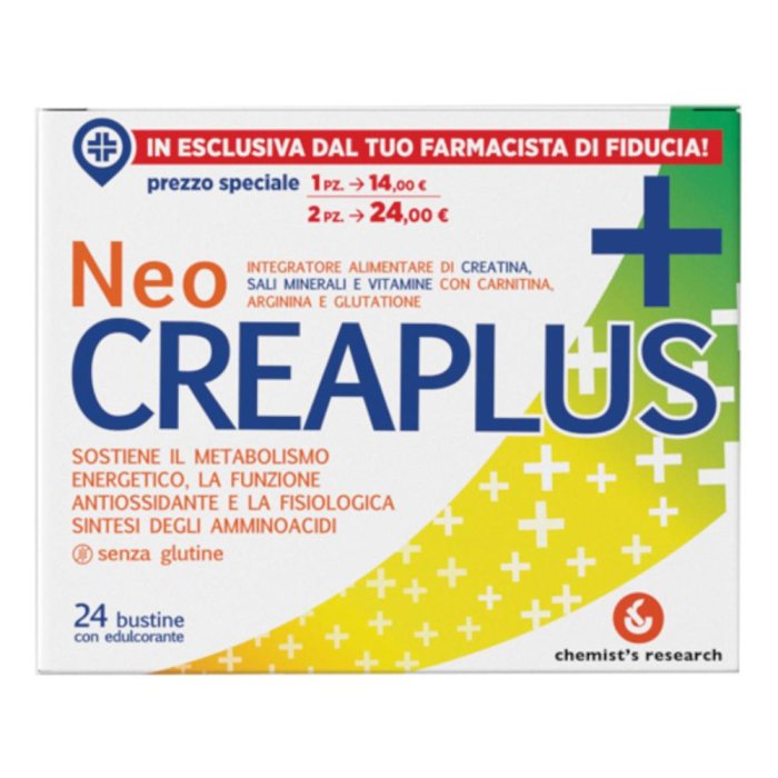 Chemist's Research Neocreaplus - Integratore Alimentare 24 bustine