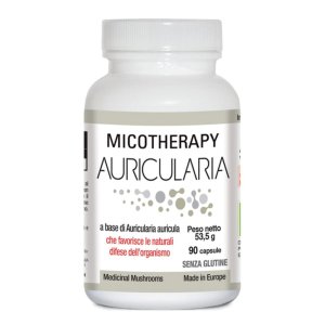 Micotherapy Auricularia AVD Integratore 90 Capsule ai Funghi Medicinali per Difese Immunitarie e Benessere Circolatorio