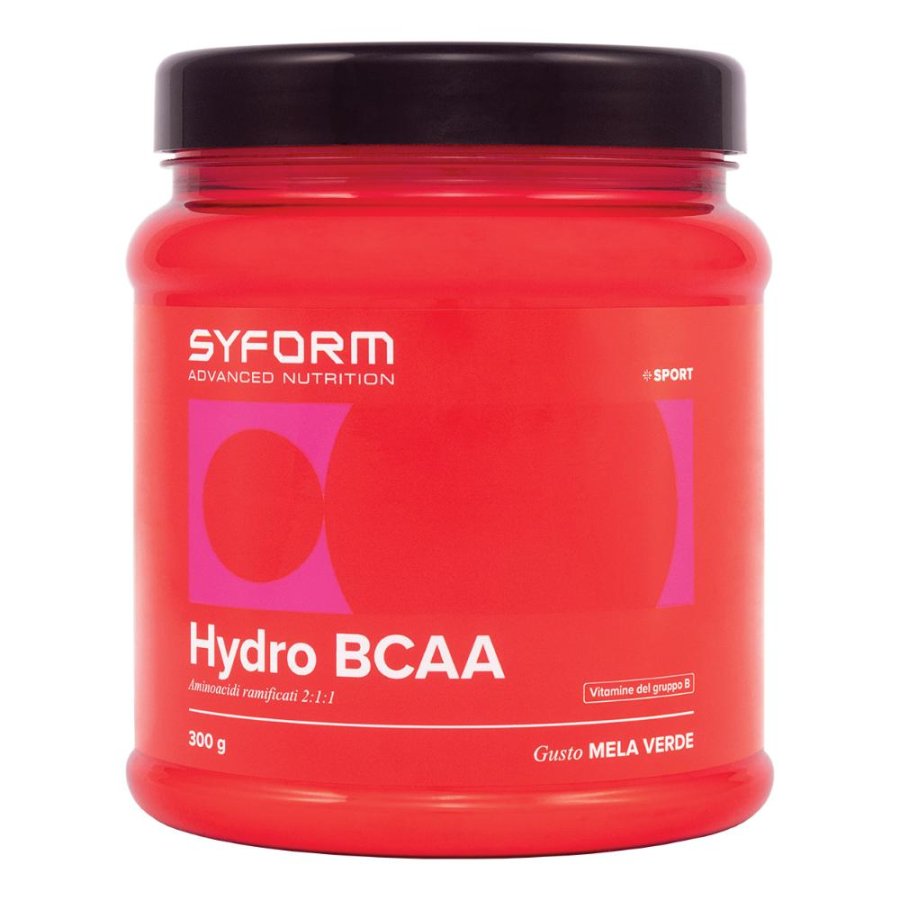 Hydro BCAA gusto mela verde 300 g - integratore di aminoacidi ramificati per sportivi