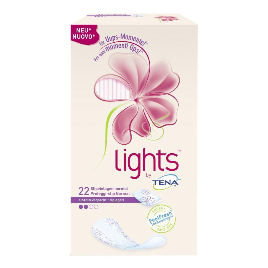 Tena Lights Normal Proteggi Slip Perdite Urinarie 22 Proteggi Slip
