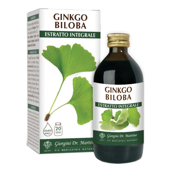 Ginkgo Biloba Estratto Integrale per Memoria e Funzioni Cognitive  200ml