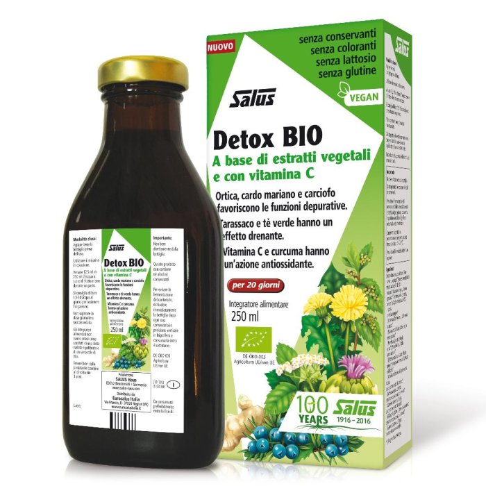 Integratore Detox Bio 250 millilitri – Depurativo Naturale per Fegato e Organismo