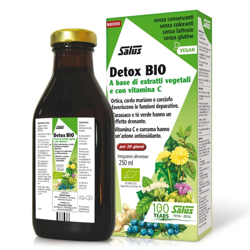 Integratore Detox Bio 250 millilitri – Depurativo Naturale per Fegato e Organismo