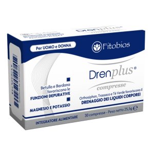 Drenplus Integratore Drenante 30 Compresse – Favorisce il Drenaggio dei Liquidi e il Benessere delle Gambe