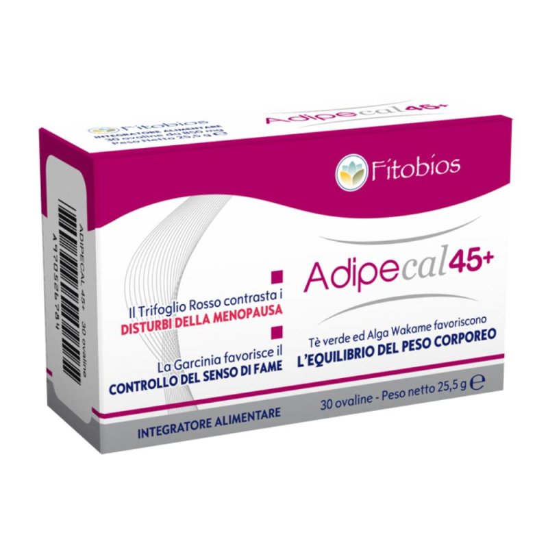 Adipecal 45+ Integratore Alimentare in Compresse per Donne Over 45 Benessere Ossa e Menopausa 30 Compresse