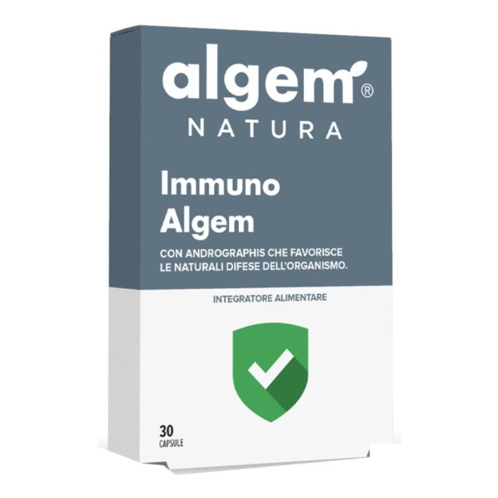Algem Immuno 30 Capsule Integratore per le Difese Immunitarie Sistema Immunitario con Vitamine e Minerali
