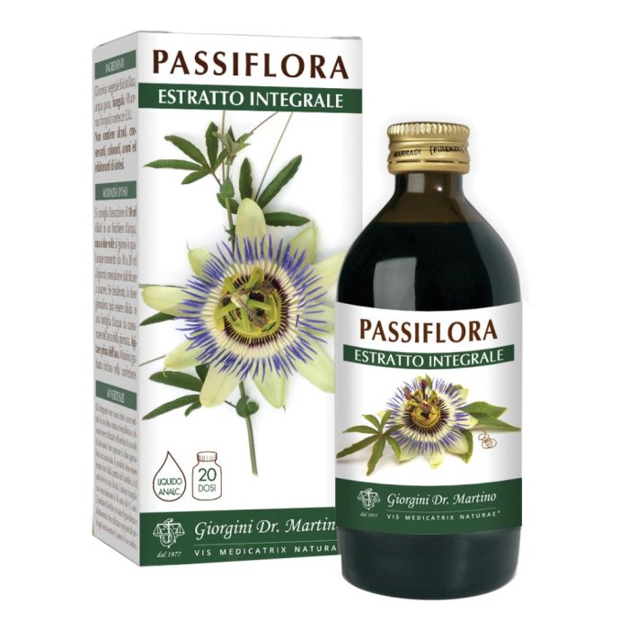 Passiflora Estratto Integrale Liquido 200 ml – Integratore Naturale per Rilassamento e Sonno Sereno