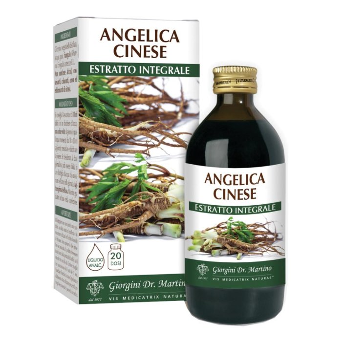 SVS Angelica Cinese Estratto Integrale 200 ml Integratore Alimentare Naturale Digestivo e Carminativo