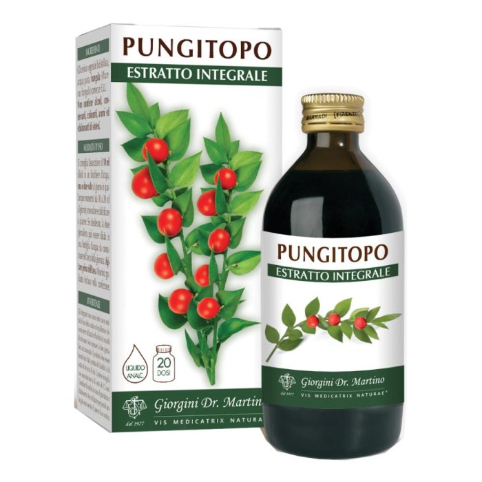 Pungitopo Estratto Integrale 200 ml – Integratore Naturale per Circolazione, Gambe Pesanti e Benessere Vascolare