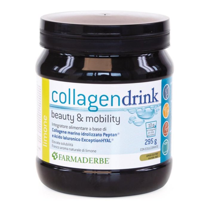 Farmaderbe Collagen Drink Integratore Alimentare al Limone 295g