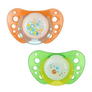 Chicco (artsana) Chicco Succhietto Air Luminoso Silicone 12m+ 2 Pezzi