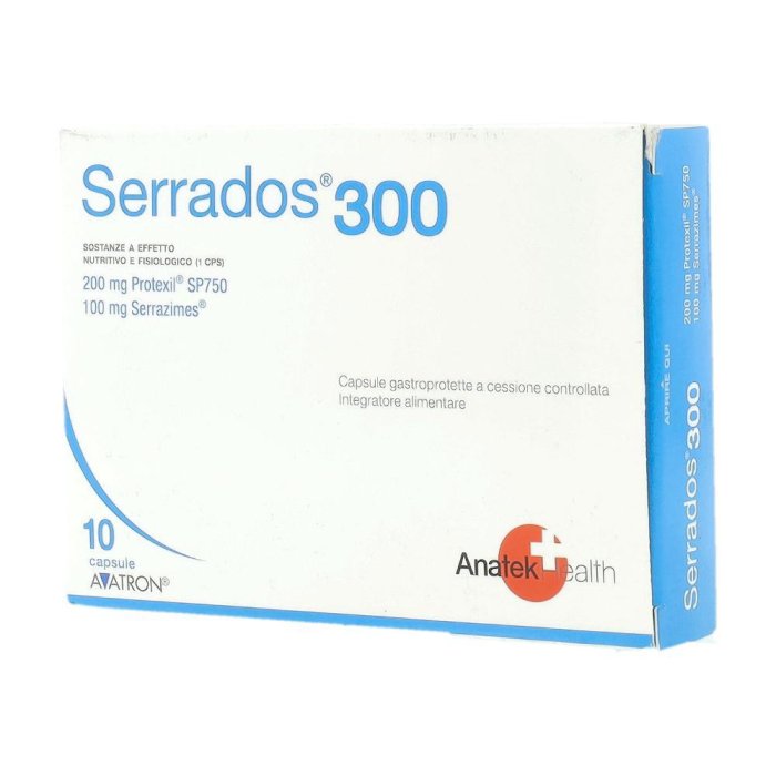 Anatek Health Italia Serrados 300 Integratore Alimentare 10 Capsule