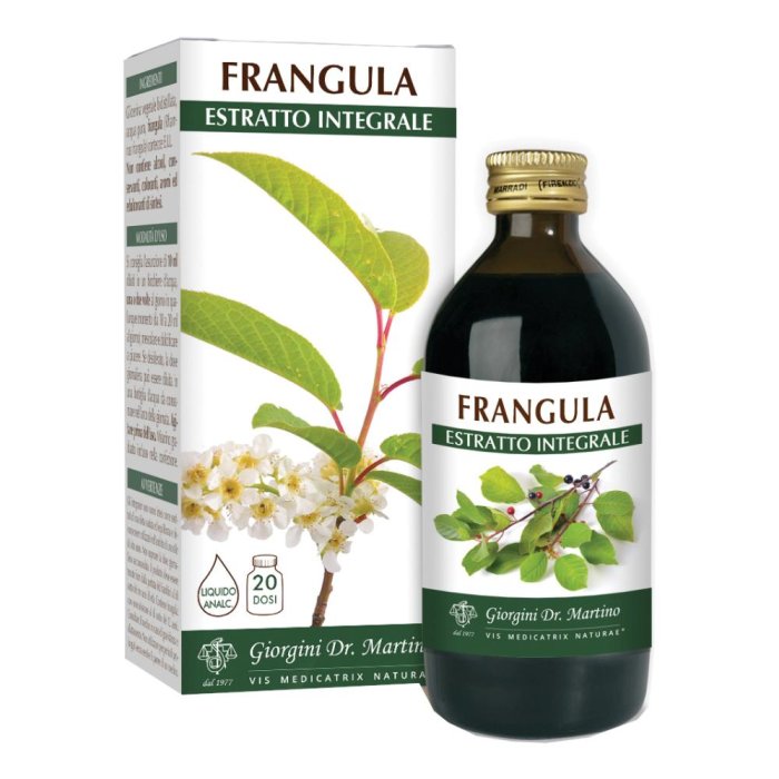 Frangula estratto integrale 200 ml - estratto erboristico di frangula per transito intestinale