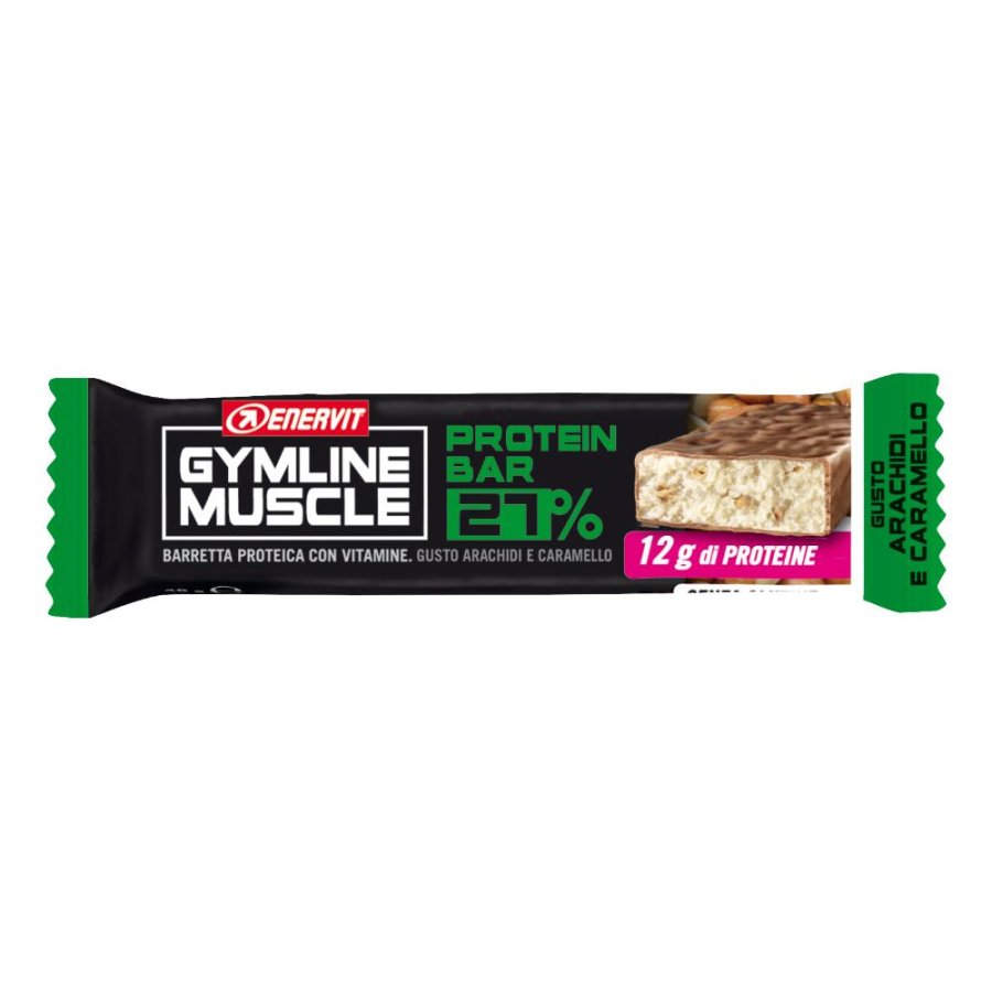 Enervit Gymline Muscle Protein Barretta 27% Arachidi E Caramello 45g Enervit Gymline Muscle Protein Barretta 27% Arachidi E Caramello 45g