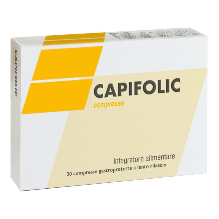 Capifolic Integratore per Capelli e Unghie 30 Compresse Rinforzanti Anticaduta