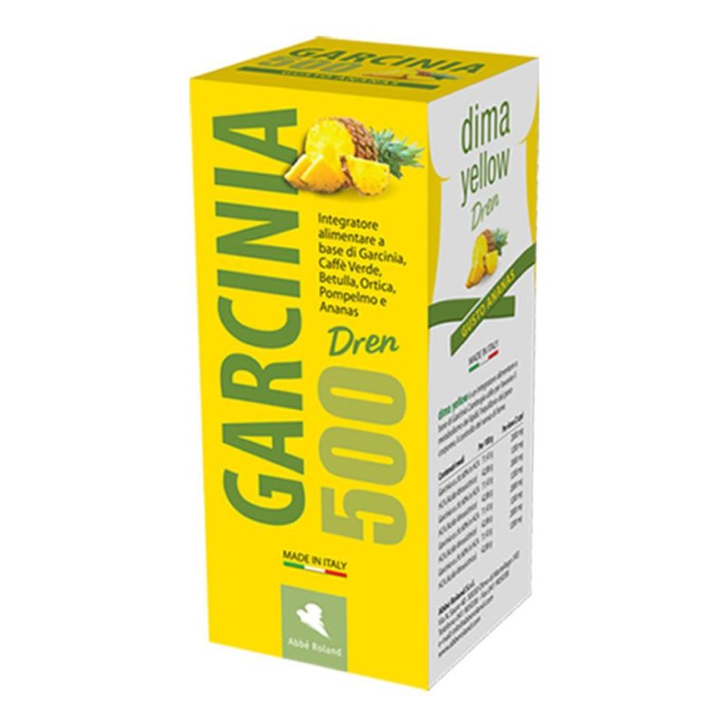 Abbè Roland Garcinia Dren 500 Ananas Integratore Alimentare 500 ml