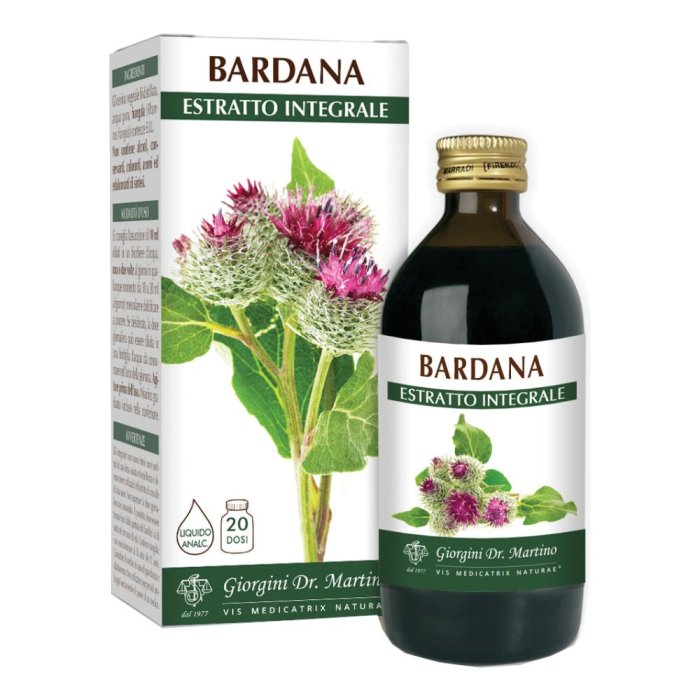 Bardana Estratto Integrale 200 ml SVS – Integratore Naturale Depurativo per Pelle e Fegato