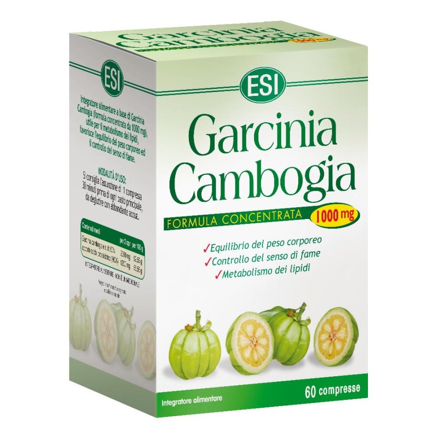 Esi Garcinia Cambogia Integratore Alimentare 60 Compresse 1000mg