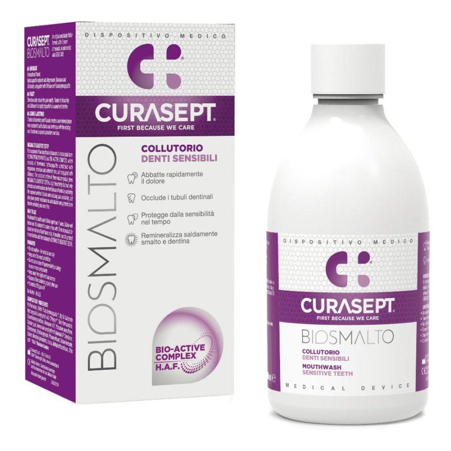  Curasept Biosmalto Collutorio Denti Sensibili 300 Ml