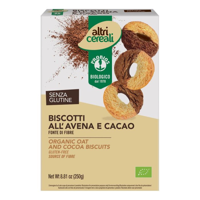 Probios Altricereali Biscotti All' Avena E Cacao 250 G
