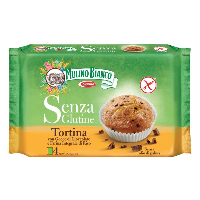 Mulino Bianco Tortina Con Farina Integrale Di Riso 4 Pezzi