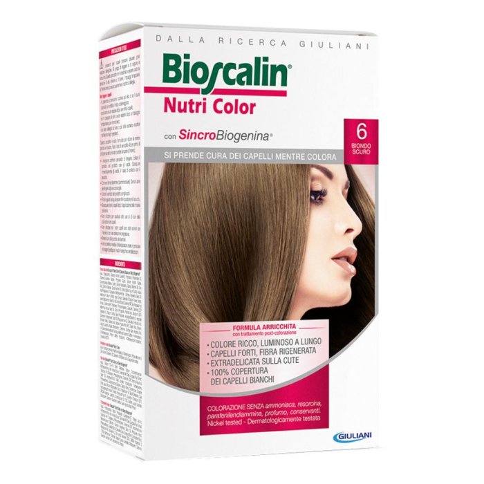Bioscalin  Nutri Color SincroBiogenina Colorazione Capelli 6 Biondo Scuro