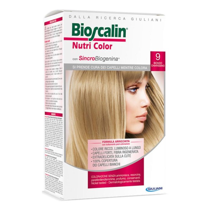 Bioscalin  Nutri Color SincroBiogenina Colorazione 9 Biondo Chiarissimo