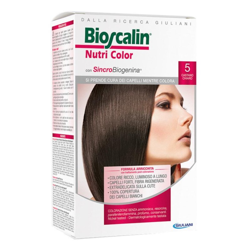 Bioscalin  Nutri Color SincroBiogenina Colorazione 5.3 Castano Chiaro Dorat