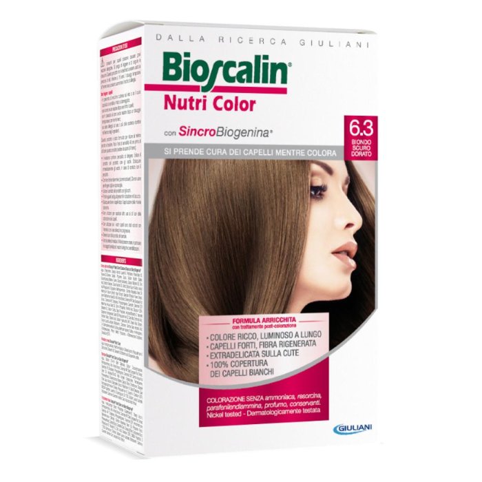 Bioscalin  Nutri Color SincroBiogenina Colorazione 6.3 Biondo Scuro Dorato