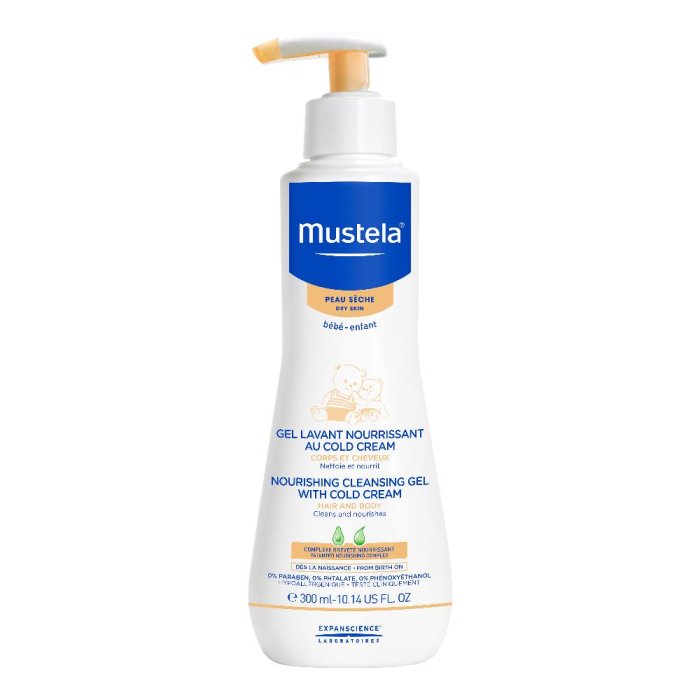 Mustela Detergente Nutriente Gel Lavante Nutri Protettiva alla Cold Cream 300ml