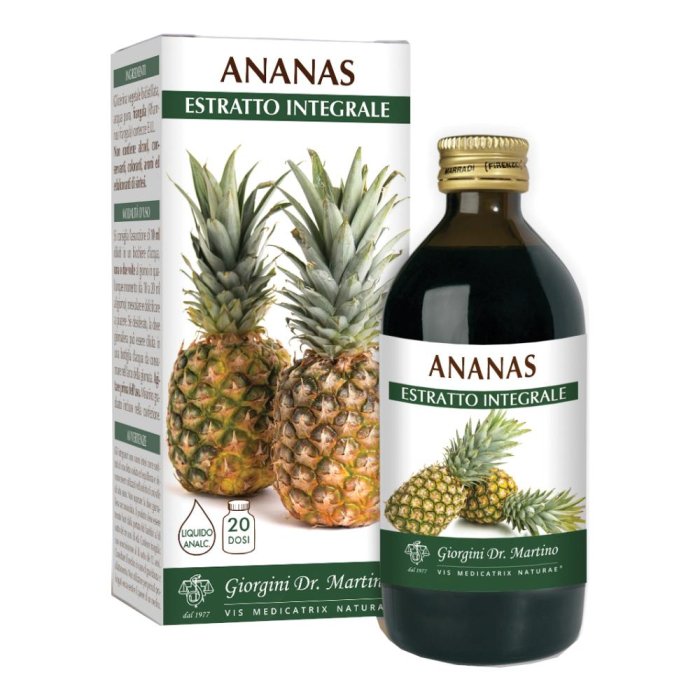 Ananas Estratto Integrale 200 ml Integratore Alimentare Drenante e Depurativo Biosana