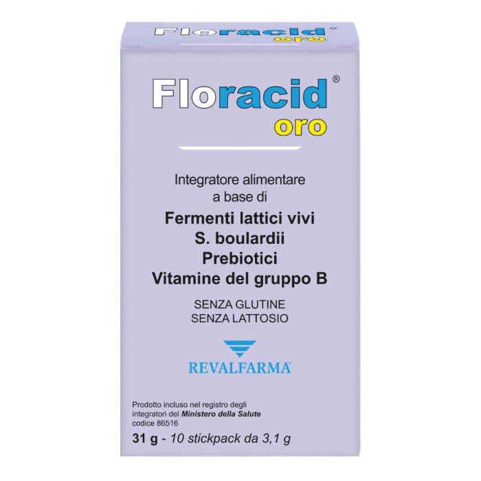 Revalfarma Floracid Orosolubile Integratore Alimentare 10 Bustine