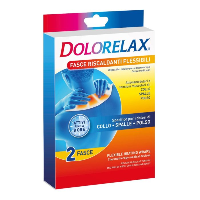 Dolorelax fascia riscaldante 2 pezzi per dolori muscolari e articolari