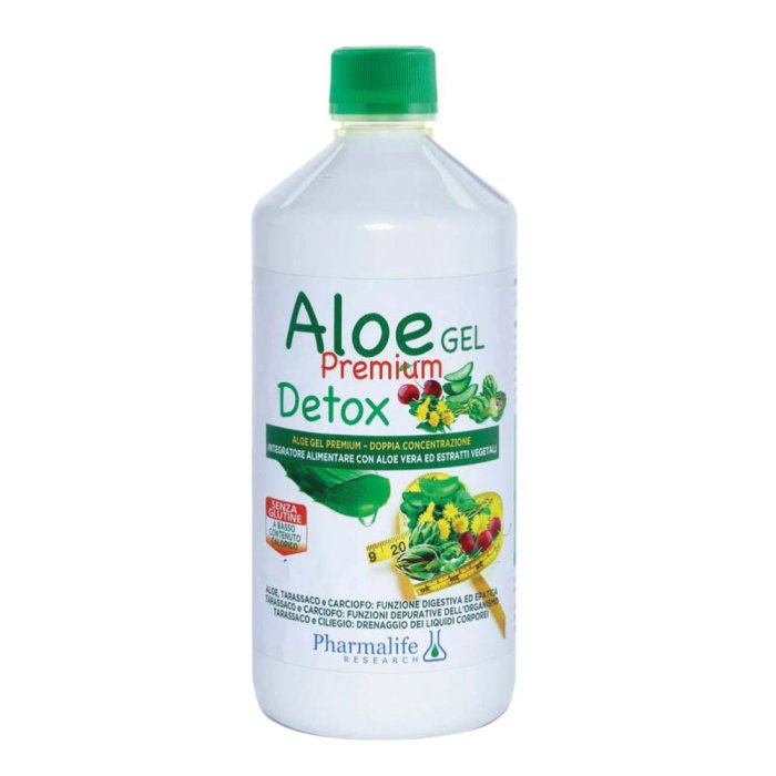 Pharmalife Research Aloe Gel Premium Detox Integratore 1 Litro